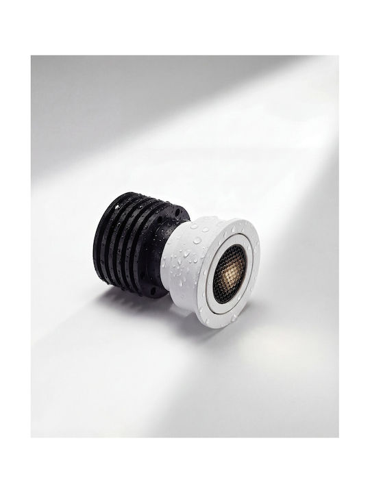 VK Lighting LED Θερμό Λευκό Σποτ σε Μαύρο Χρώμα