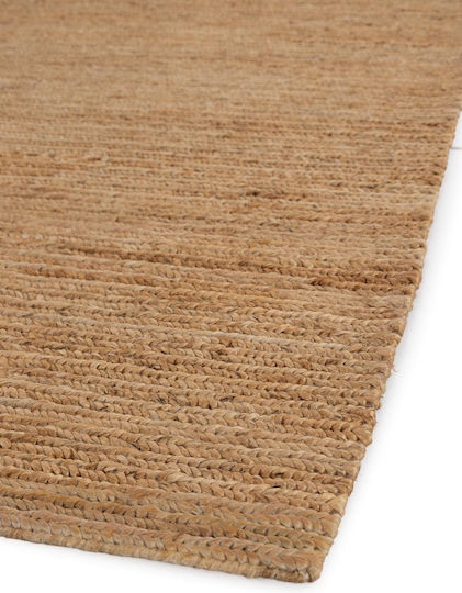 Royal Carpet Wohnzimmer Teppich Handgefertigt Sommer aus Jute 160x230cm Natur