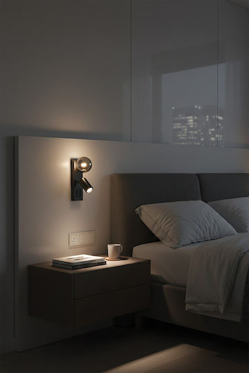 VK Lighting Decken- und Wandleuchte in Schwarz Farbe