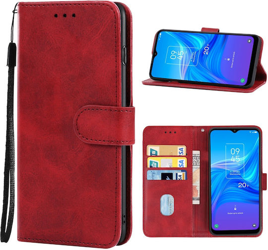 Book Tempered Glass Κόκκινο (Alcatel 1S 2021)