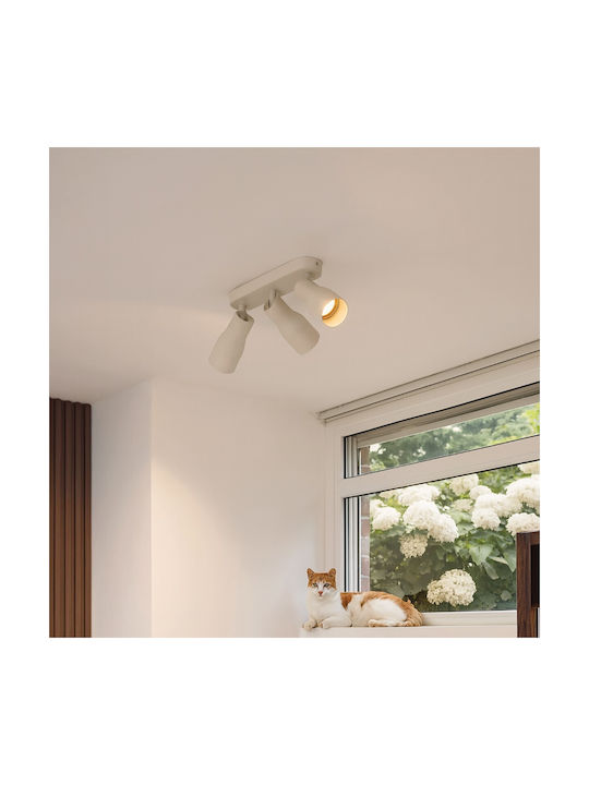 VK Lighting Triple Spot in Beige Colour
