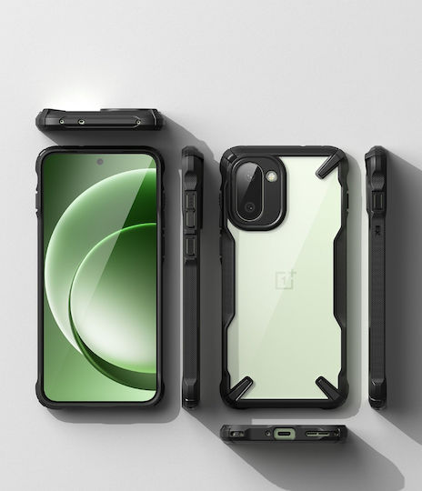 Ringke Fusion X Bumper Σιλικόνης / Πλαστικό με Λουράκι Μαύρο (OnePlus 15R)