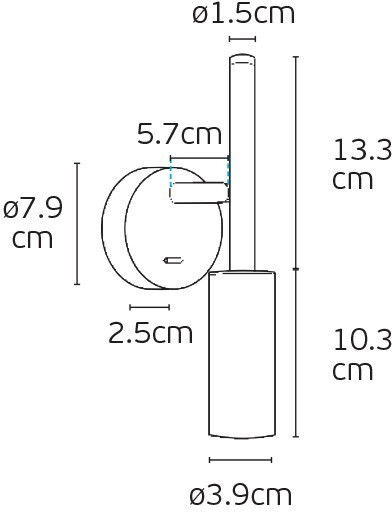 VK Lighting LED Θερμό Λευκό Σποτ σε Λευκό Χρώμα