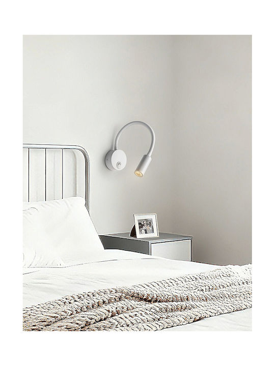 VK Lighting LED Θερμό Λευκό Σποτ σε Λευκό Χρώμα