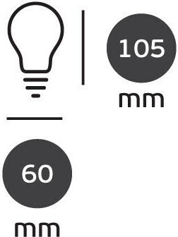 VK Lighting LED Bulb 8.5W 105mm For E27 Socket Warm White Dimmable