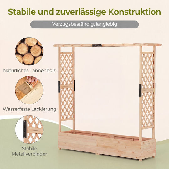 Costway Planter Box Din Lemn Culoarea Naturală Costway Planter Box Din Lemn Culoarea Naturală