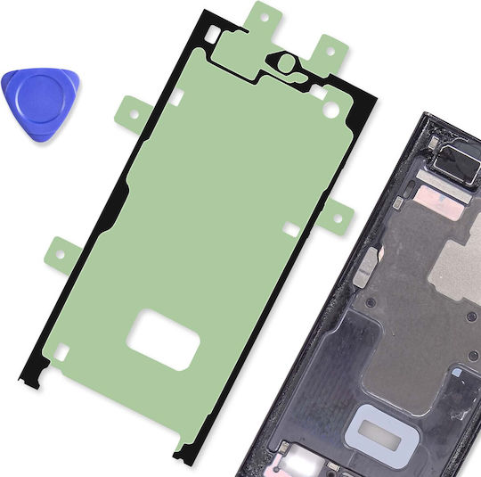 Clappio Screen Mounting Adhesive Compatible Galaxy S23 Ultra Black Green
