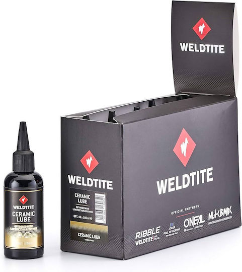 Weldtite Ulei Lubrifiant Ceramic Pentru Lanț 100 Ml Condiții Umede Și Uscate