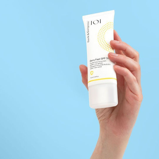 Geek & Gorgeous Zero Feel Αντηλιακό Προσώπου SPF50 75ml