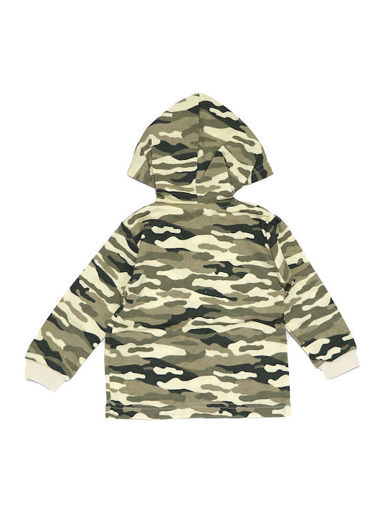 Παιδική Ζακέτα Βαμβακερή με Κουκούλα Camouflage