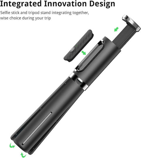 Atumtek Selfie Stick Tripod Remote Control Compact Stable 270° Rotation Foldable 80 Cm Suitable Smartphones