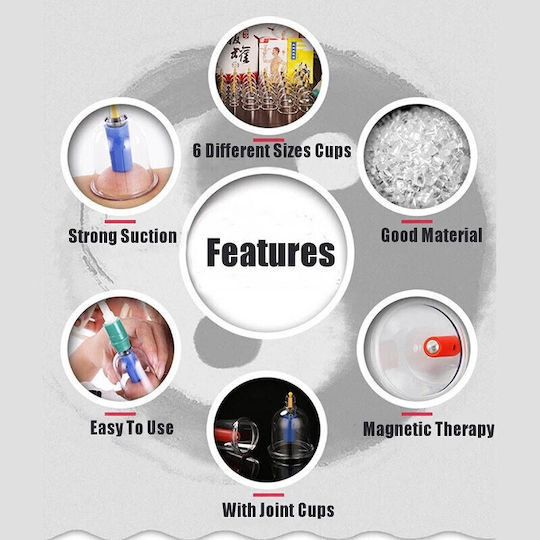 Set of 18 Traditional Therapy Suction Cups