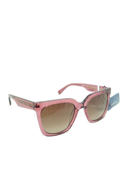Pepe Jeans Pj7503 274 Pj7503 274 Pj7503 274 Women's Sunglasses with Pink Frame and Brown Lens PJ7503-274