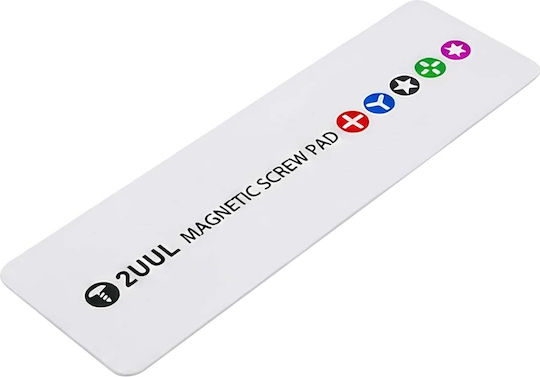 2uul 14x3.5cm Compact Magnetic Mat Screws Electronic Repair White