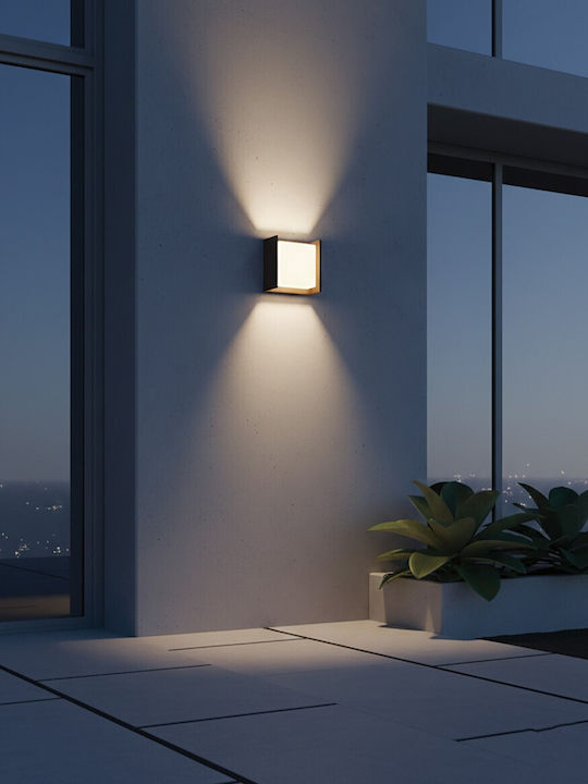 VK Lighting Wall-Mounted Outdoor LED Lighting IP65 9W With Warm White Light