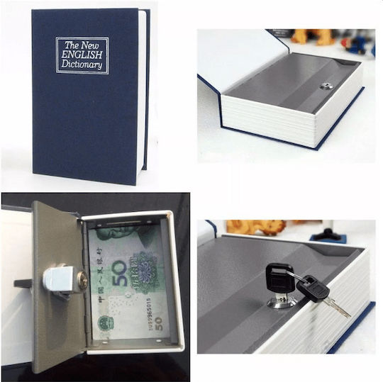Safety Book Safe Key Blue 180 X 115 X 55mm