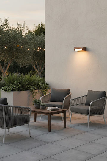VK Lighting Iluminat Exterior Montat Pe Perete Lampă De Tavan Led Încorporat IP65 12W Cu Lumină Alb Cald