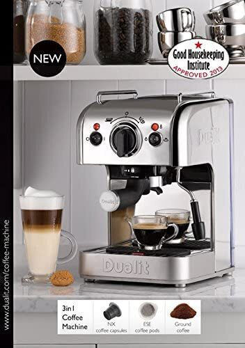 Dualit Μηχανή Espresso 1250W Ασημί DUA-84440