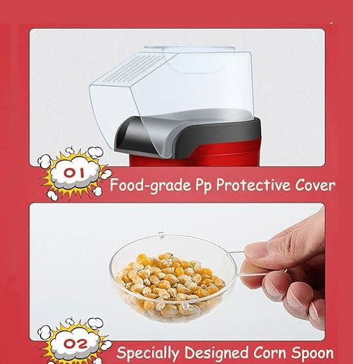 Hot Air Popcorn Maker 1200W
