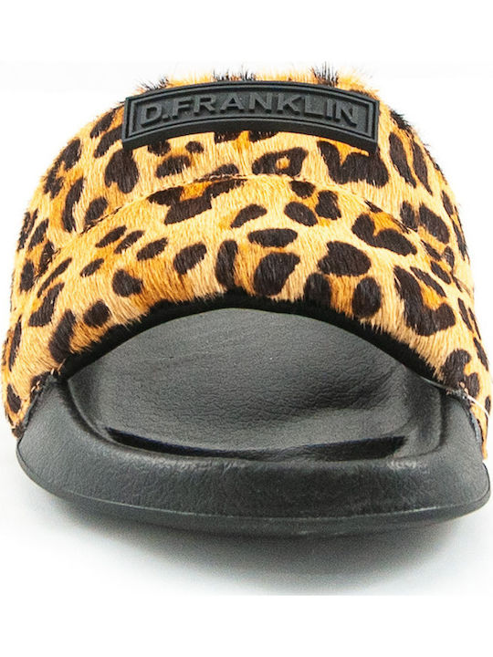 Leopar Дамски Анатомични Сандали Кафяви
