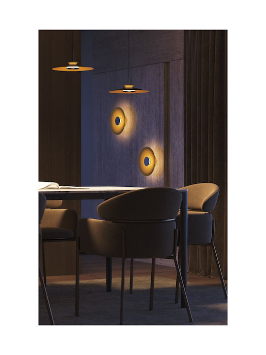 VK Lighting Φωτιστικό Τοίχου με Ενσωματωμένο LED και Θερμό Λευκό Φως Μαύρο