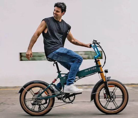 Fiido 20 Zoll Grünes Klappbares Elektrofahrrad Stadt
