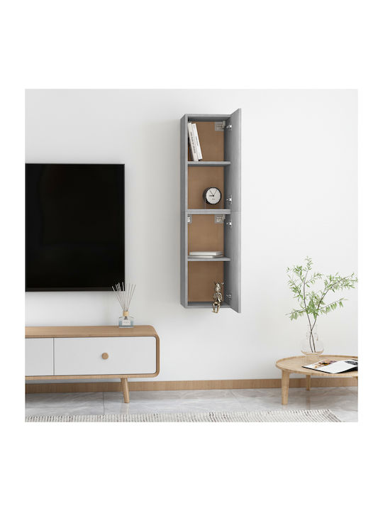 Wand-Kremlast Nütze aus Spanplatte Grau Beton 30.5x30x60cm