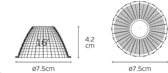 VK Lighting Ανταλλακτικός Ανταυγαστήρας για Φωτιστικά Ασημί 64174-946739
