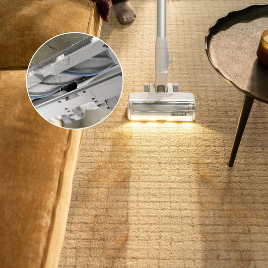 Bissell PowerClean Презареждаща Вертикална Прахосмукачка 25V Бяла