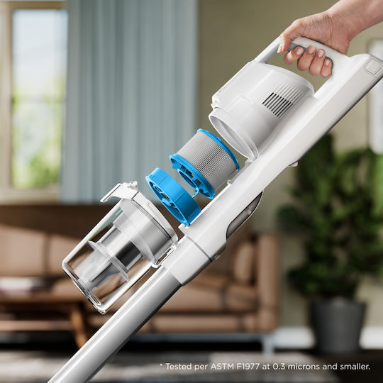 Bissell PowerClean Презареждаща Вертикална Прахосмукачка 25V Бяла