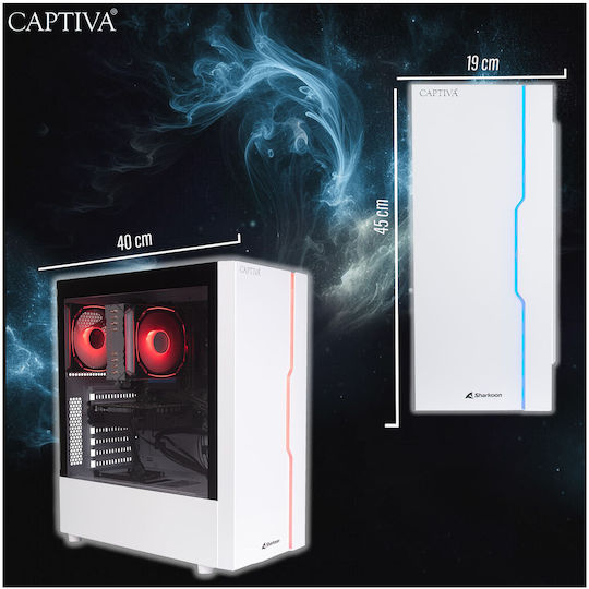 Captiva Advanced Gaming R92-912 Gaming Desktop PC (Ryzen 7-5700X/32GB DDR4/1.0TB SSD/GeForce RTX 5060/W11 Home)