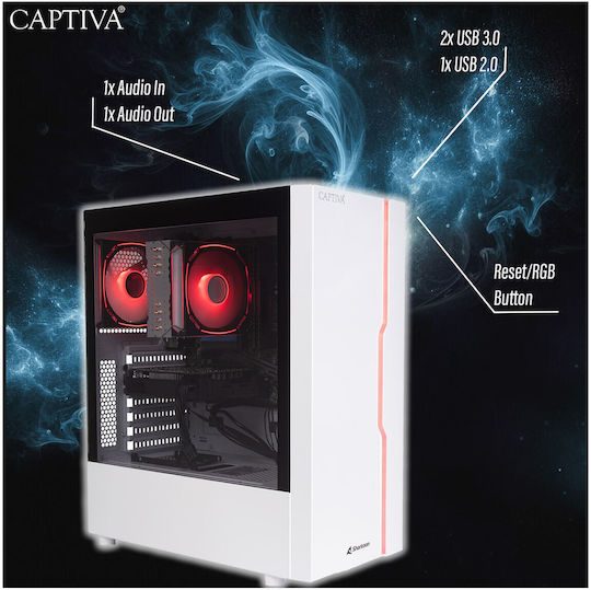 Captiva Advanced Gaming R92-912 Gaming Desktop PC (Ryzen 7-5700X/32GB DDR4/1.0TB SSD/GeForce RTX 5060/W11 Home)
