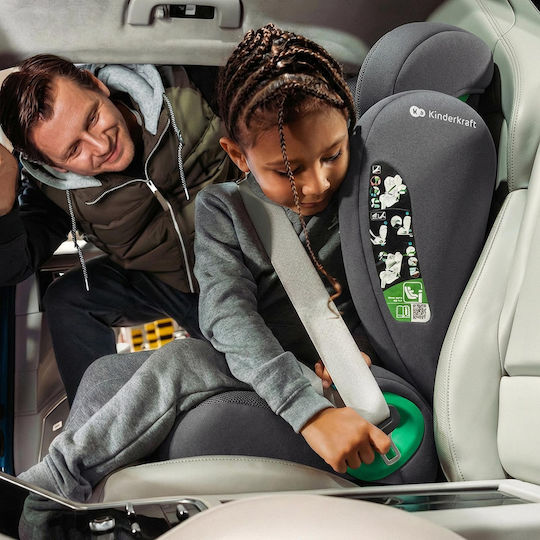 Kinderkraft Junior Fix 2 Plus Car Seat i-Size with Isofix Plus Grey 15-36 kg