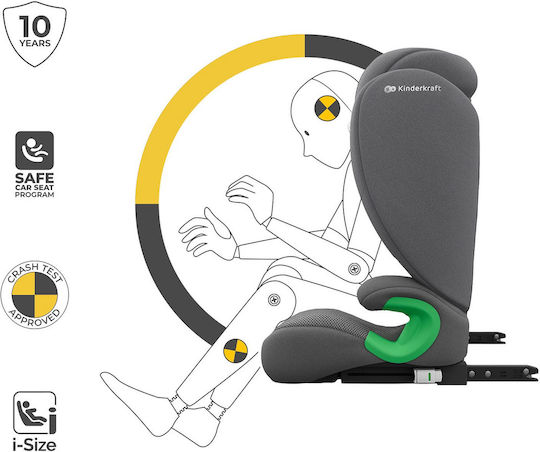 Kinderkraft Junior Fix 2 Plus Car Seat i-Size with Isofix Plus Grey 15-36 kg