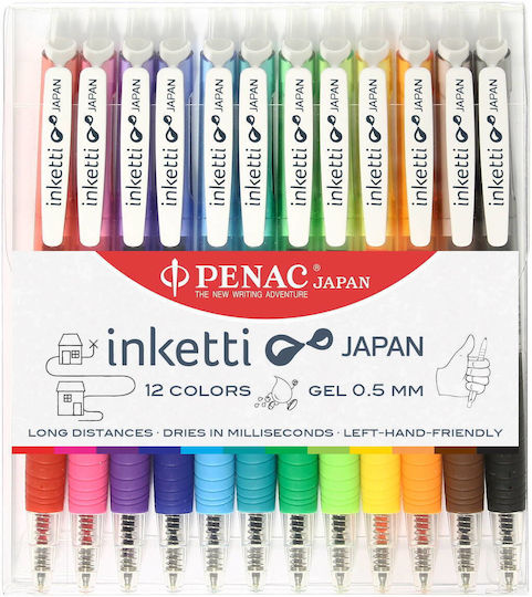 Penac Inketti Pixuri Gel 12 Bucăți (Culori Diverse)