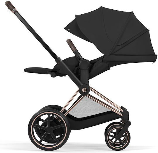 Cybex Priam Comfort Reversible 2 in 1 Baby Stroller Suitable for Newborn Sepia Black/Rosegold Frame 12.9kg