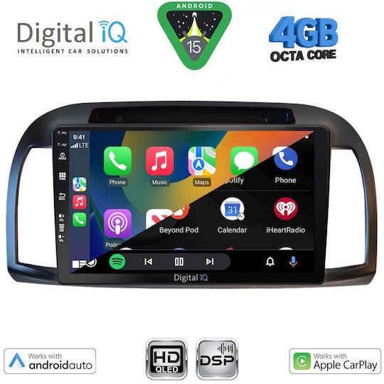 Digital IQ Ηχοσύστημα Αυτοκινήτου για Nissan Micra 2002-2010 (Bluetooth/USB/WiFi/GPS/Apple-Carplay/Android-Auto) με Οθόνη Αφής 9"