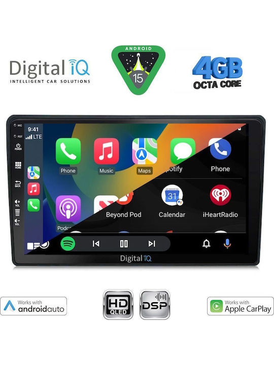 Digital IQ Car Audio System for Honda HR-V 1998-2005 Bluetooth USB WiFi GPS Apple CarPlay Android Auto with 9" Touch Screen