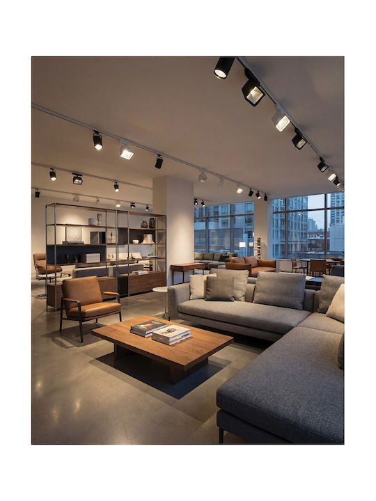 VK Lighting LED Ρυθμιζόμενο Λευκό Σποτ σε Μαύρο Χρώμα