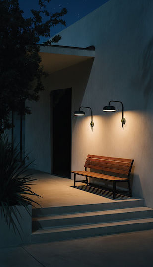 VK Lighting Επιτοίχιο Εξωτερικό Φωτιστικό LED IP65 με Θερμό Λευκό Φως 15x15εκ.