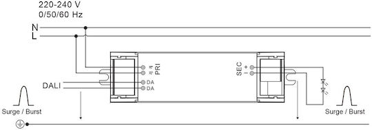 VK Lighting Ρυθμιζόμενο Dimmable Τροφοδοτικό LED IP20 Ισχύος 17.2W με Τάση Εξόδου 46V 20τμχ