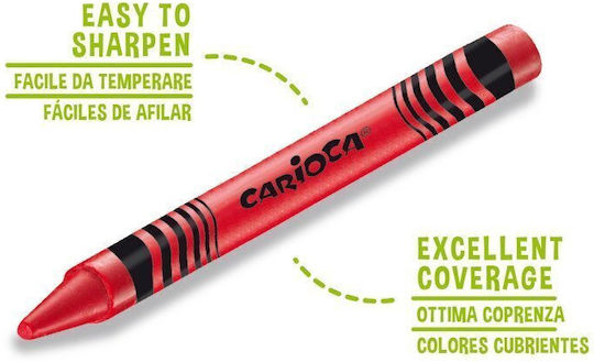 Carioca Carioca Κηρομπογιές 12 Τεμάχια