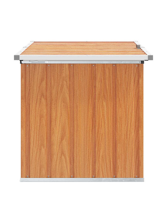vidaXL Outdoor Storage Box Metal Brown L109xW67xH65cm