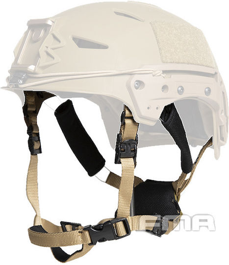 Fma Dunkel Erde Helmzubehör Kinnvorhang Ex Helmet Boltless Fit Retention System