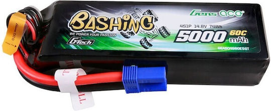 Gens Ace Baterie Li-Po 14.8V 5000mAh 60C 4S EC5 pentru Vehicul RC