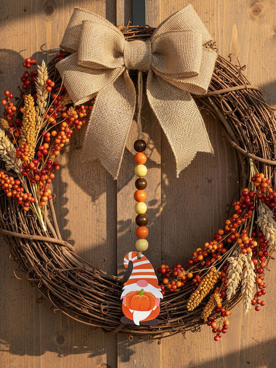 Weihnachtskranz Dekoratives Hölzernes Länge 31cm Orange