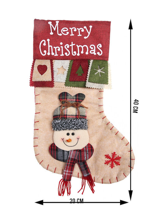 Ciorap Decorativ De Crăciun M40xL20cm