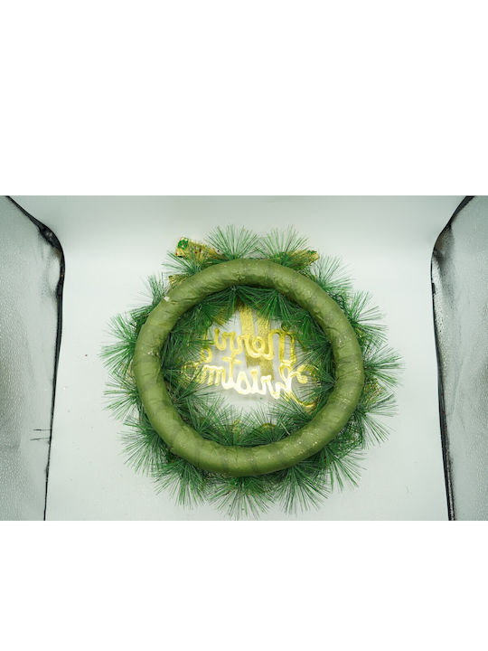 Alista Home Coroană De Flori De Crăciun Din Plastic Cu Diametru 40 Cm Verde