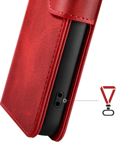 Zanaé Wallet Case Galaxy A26 Columbia Edition Stand Function Red