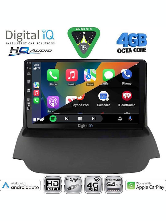 Digital IQ Car Audio System for Ford EcoSport 2012-2018 Bluetooth USB WiFi GPS Apple CarPlay Android Auto with 9" Touch Screen